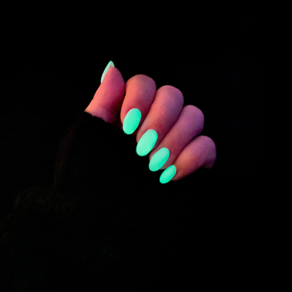 Glow in the Dark Top Coat - photographed in Australia on model