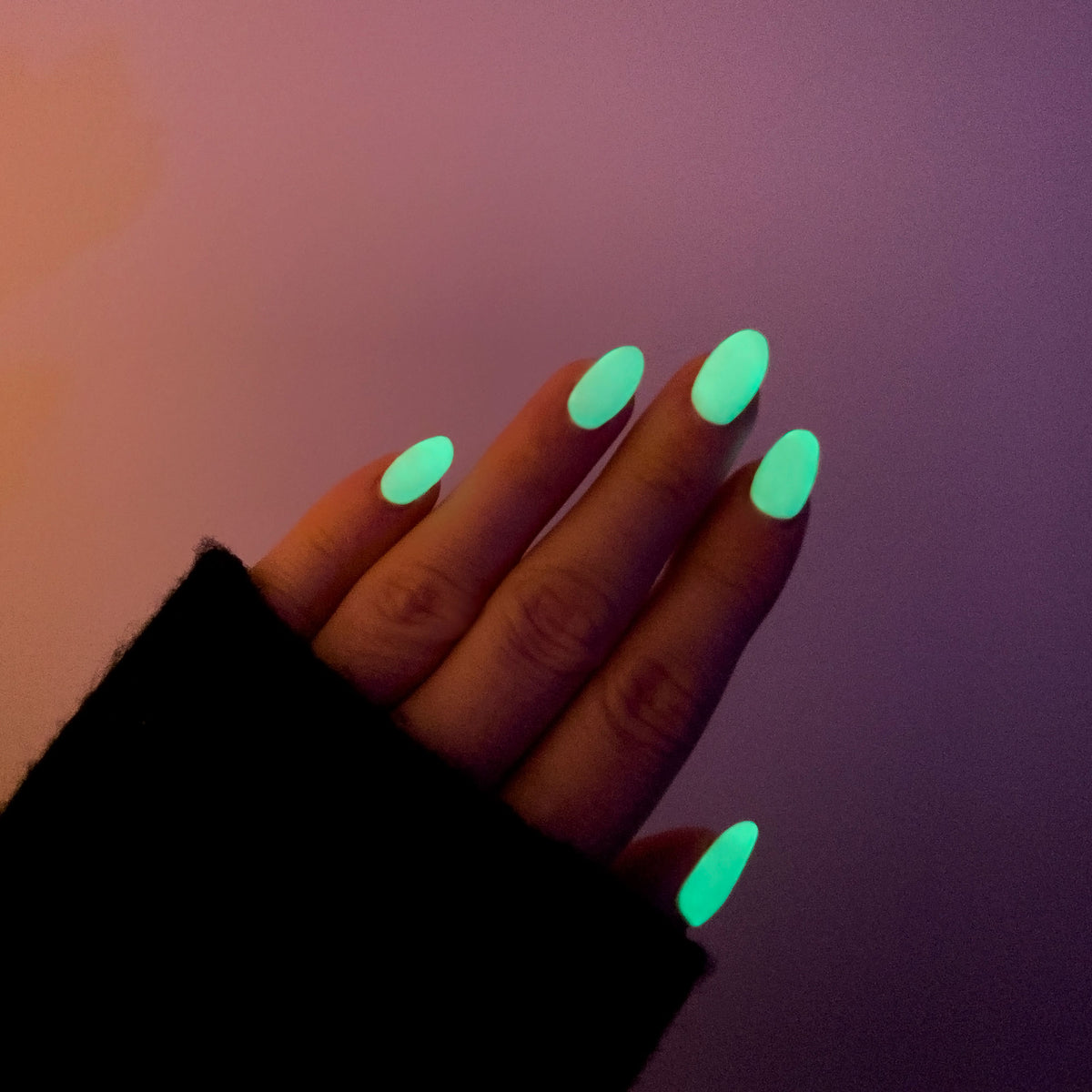Glow in the Dark Top Coat - photographed in Australia on model