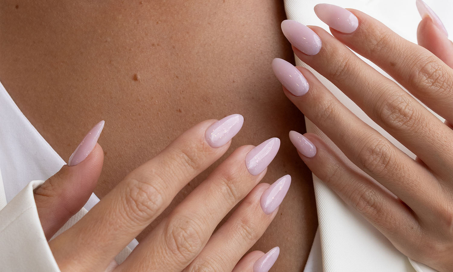 Gelous Mallow gel nail polish - photographed in Australia on model