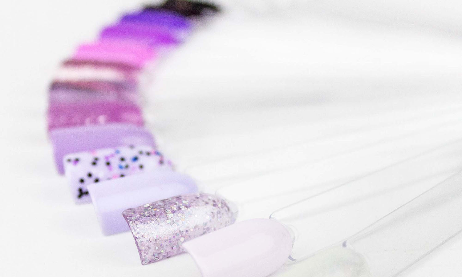 Gelous Purple Gel Nail Polish Swatch Sticks - photographed in Australia
