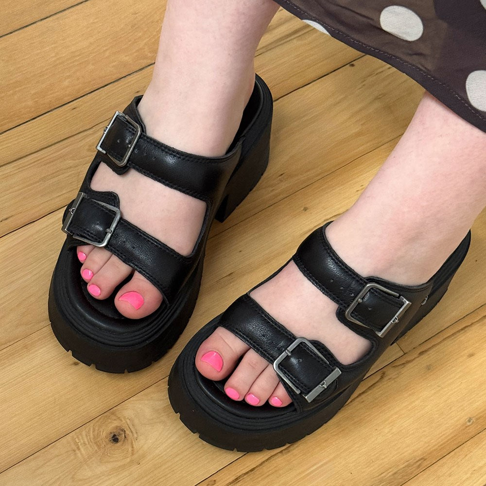 Gelous Bright Pink 3-in-1 pedicure polish - photographed in Australia on model