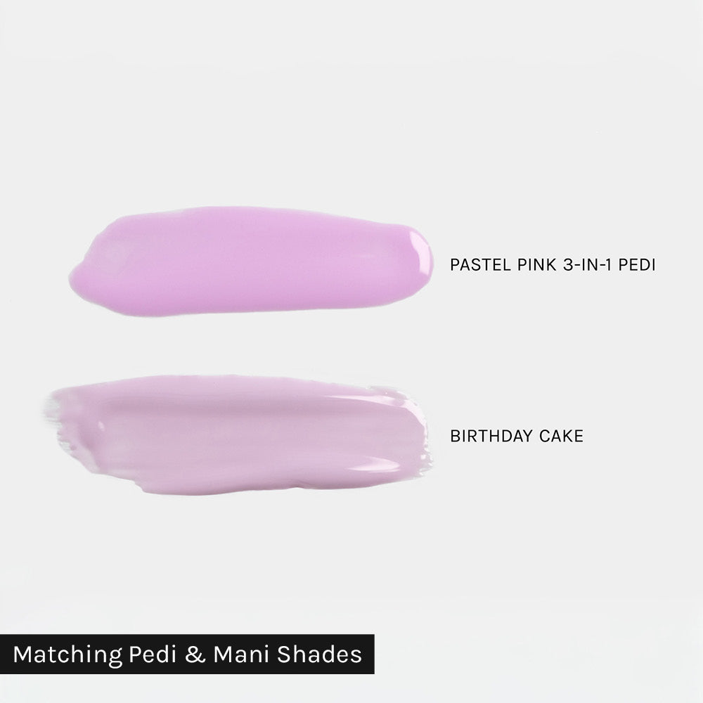 Gelous Pastel Pink 3-in-1 gel nail polish comparison - photographed in Australia