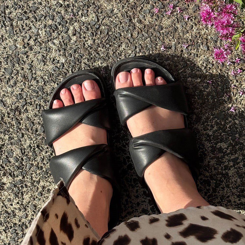 Gelous Sheer Pink 3-in-1 pedicure polish - photographed in Australia on model