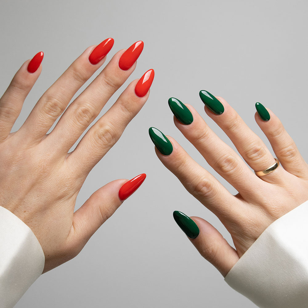 Gelous gel nail polish Christmas Cracker: Classic Gel Polish Duo - photographed in Australia