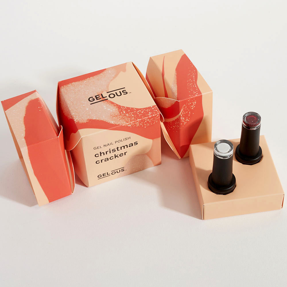 Gelous gel nail polish Christmas Cracker: Festive Gel Polish Duo - photographed in Australia