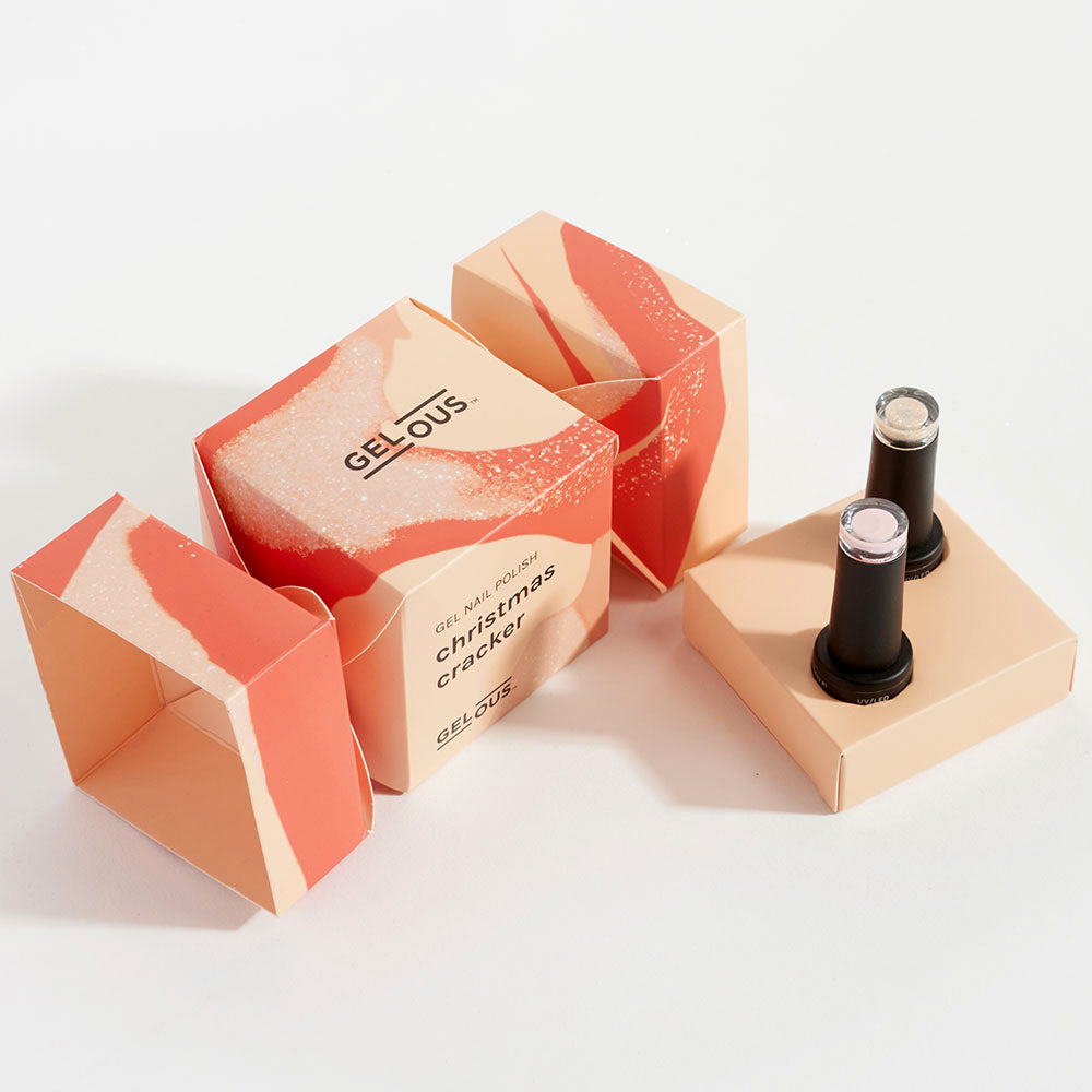 Gelous gel nail polish Christmas Cracker: Holiday Gel Polish Duo - photographed in Australia