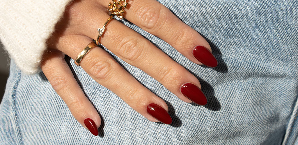 Gelous Bad Romance Gel Nail Polish - photographed in Australia on model