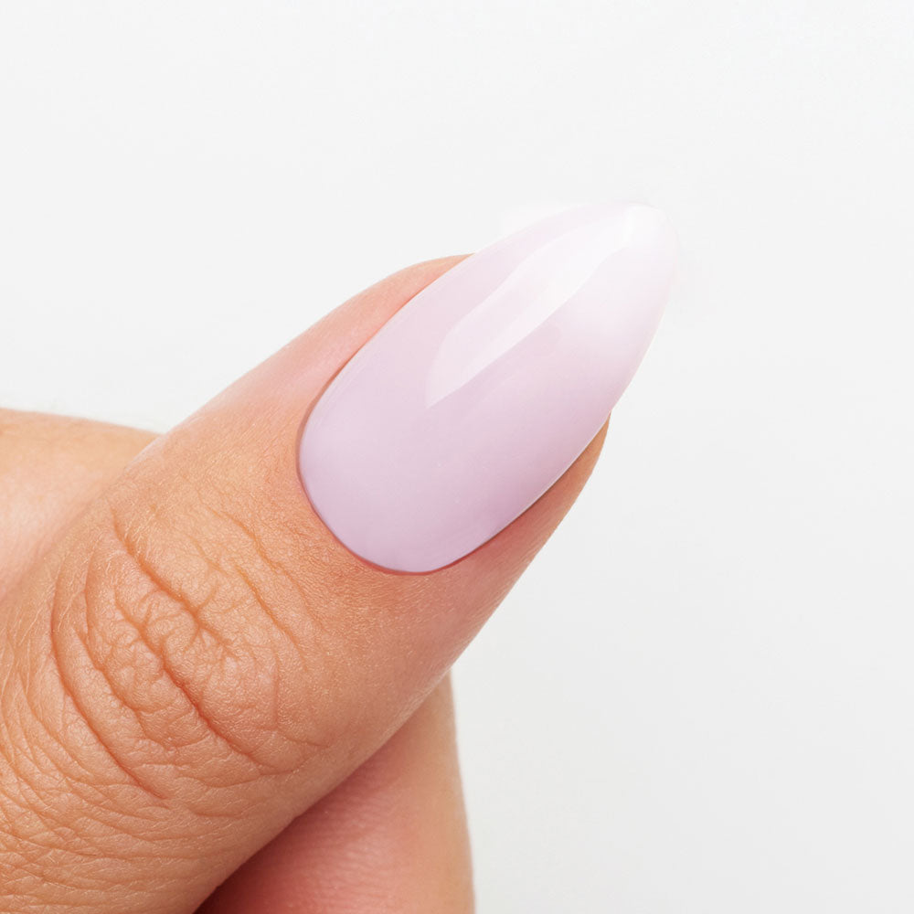 Gelous Ballet Builder in a Bottle (BIAB) gel nail polish on model - photographed in Australia