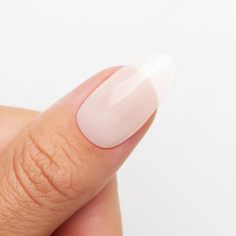 Gelous Bare Builder in a Bottle (BIAB) gel nail polish on model - photographed in Australia