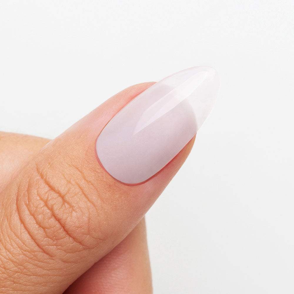 Gelous Dreamy Builder in a Bottle (BIAB) gel nail polish on model - photographed in Australia