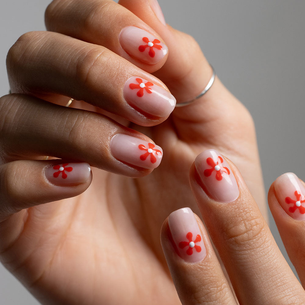 Gelous Dreamy Builder in a Bottle (BIAB) gel nail polish on model - photographed in Australia