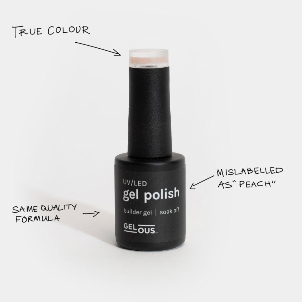 Gelous Imperfect Nude Builder gel nail polish - photographed in New Zealand 