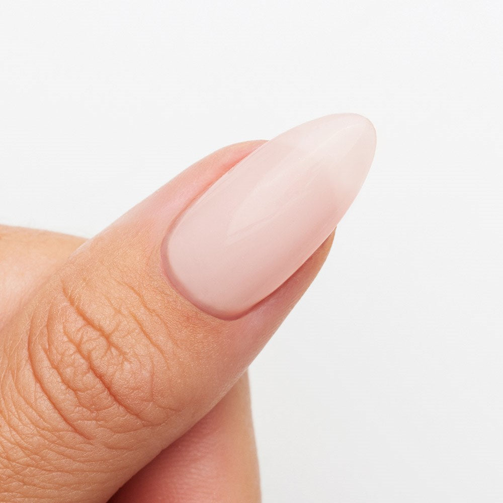Gelous Nude Builder Gel HEMA & TPO Free gel nail polish swatch - photographed in Australia on model