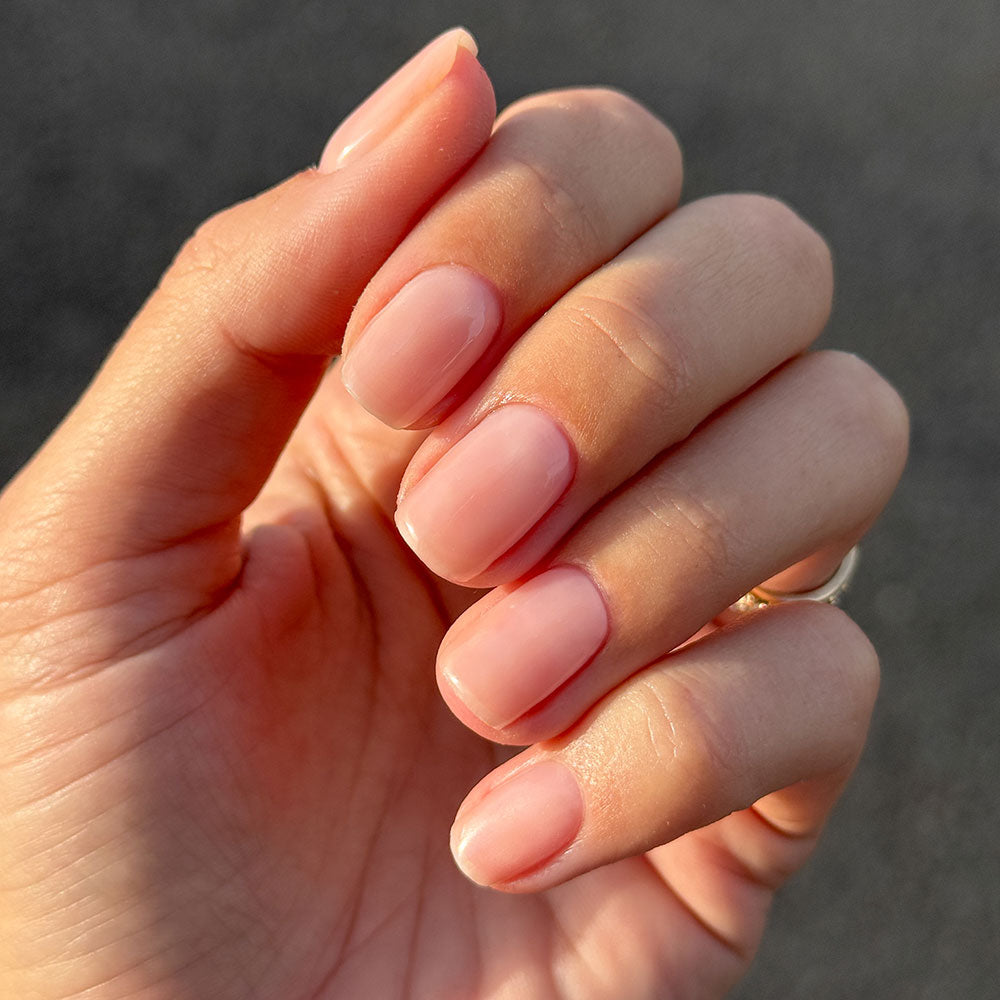 Gelous Nude Builder Gel HEMA & TPO Free gel nail polish - photographed in Australia on model