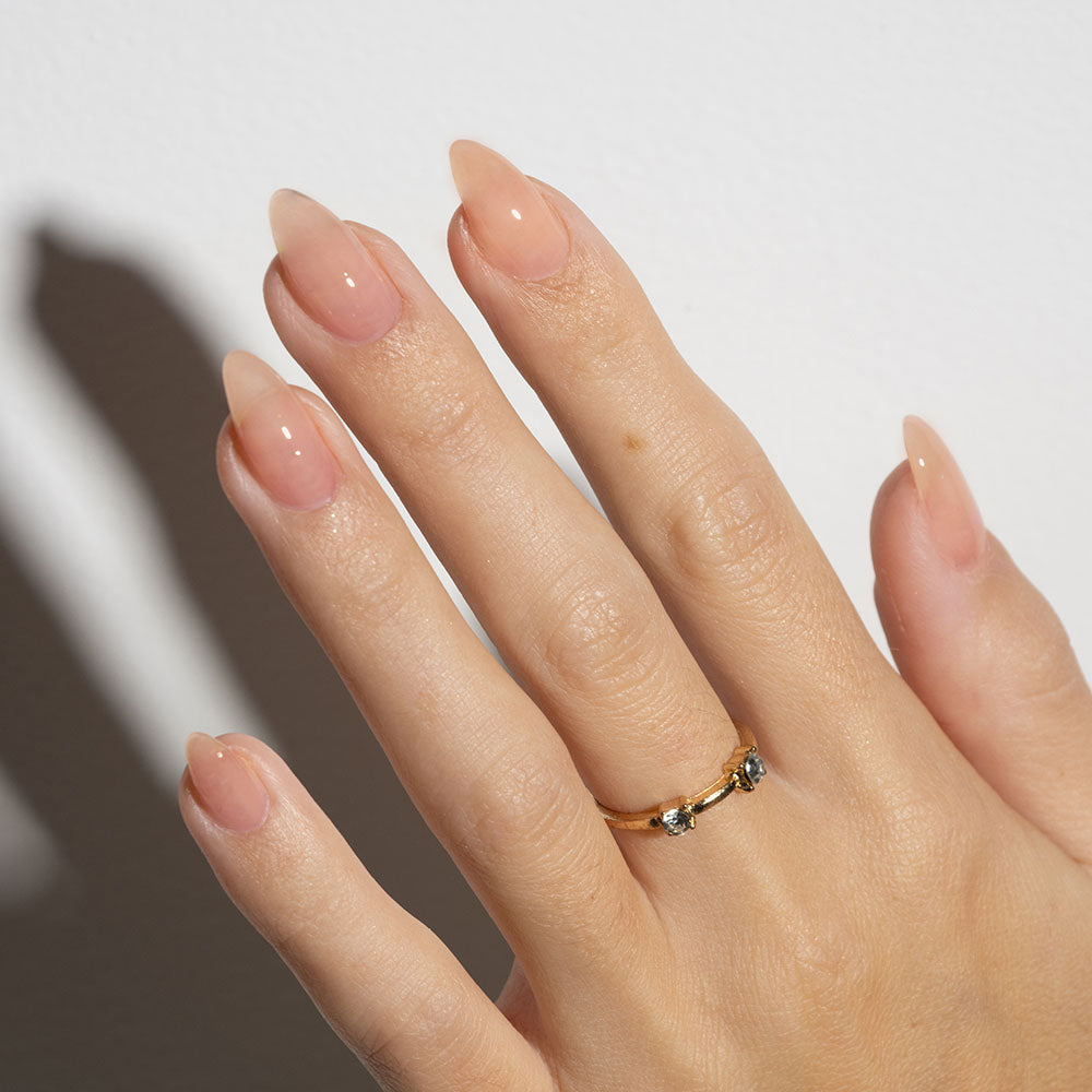 Gelou Builder Gel (BIAB) gel nail polish on model - photographed in Australia