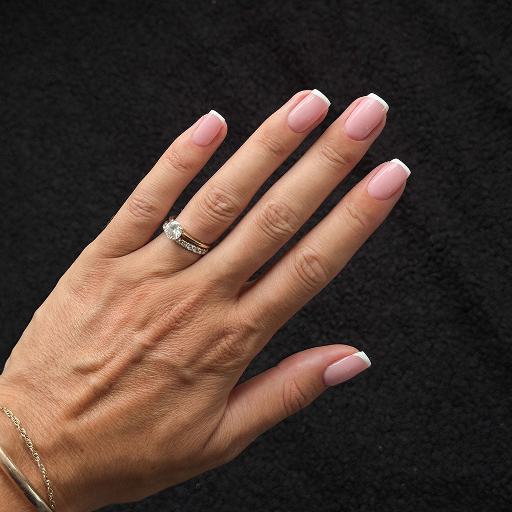 Gelous Pink Builder Gel (BIAB) gel nail polish - photographed in Australia on model