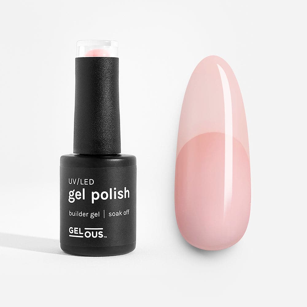 Gelous Pink Builder in a Bottle (BIAB) gel nail polish swatch - photographed in Australia