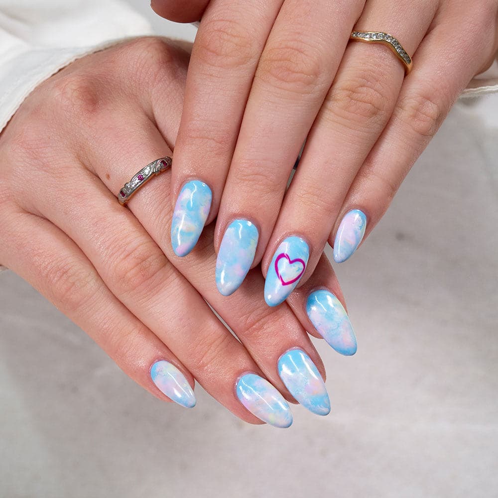 Gelous Blooming gel nail polish for Tortoiseshell Nail Art - photographed in Australia on model
