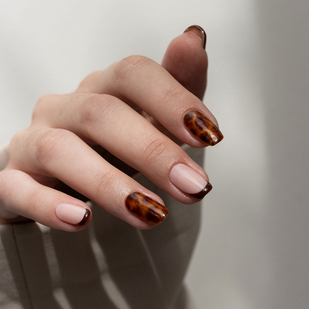 Gelous Blooming gel nail polish for tortoiseshell nail art - photographed in New Zealand