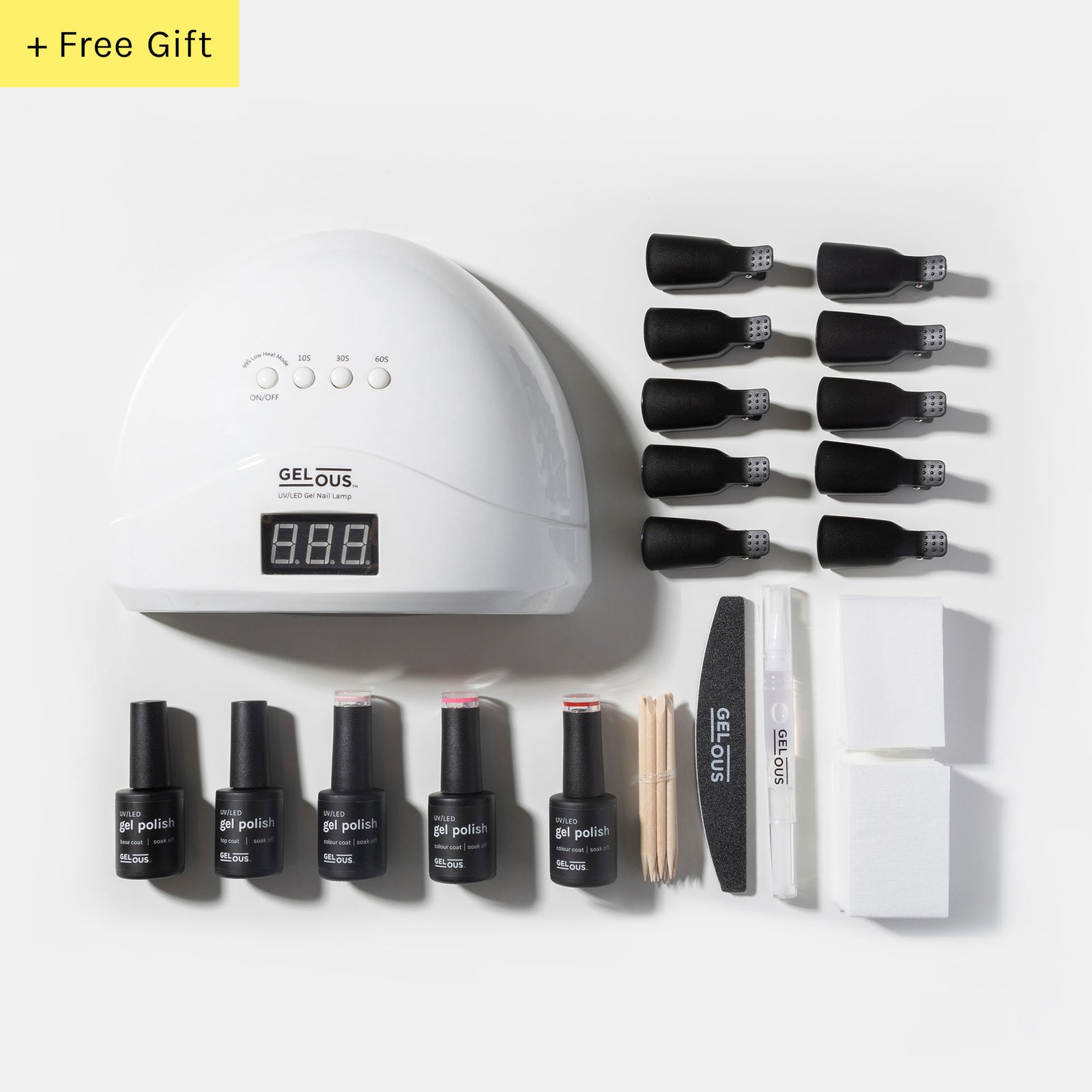 Gelous Super Starter Gel Manicure Kit Flat Lay - Photographed in Australia