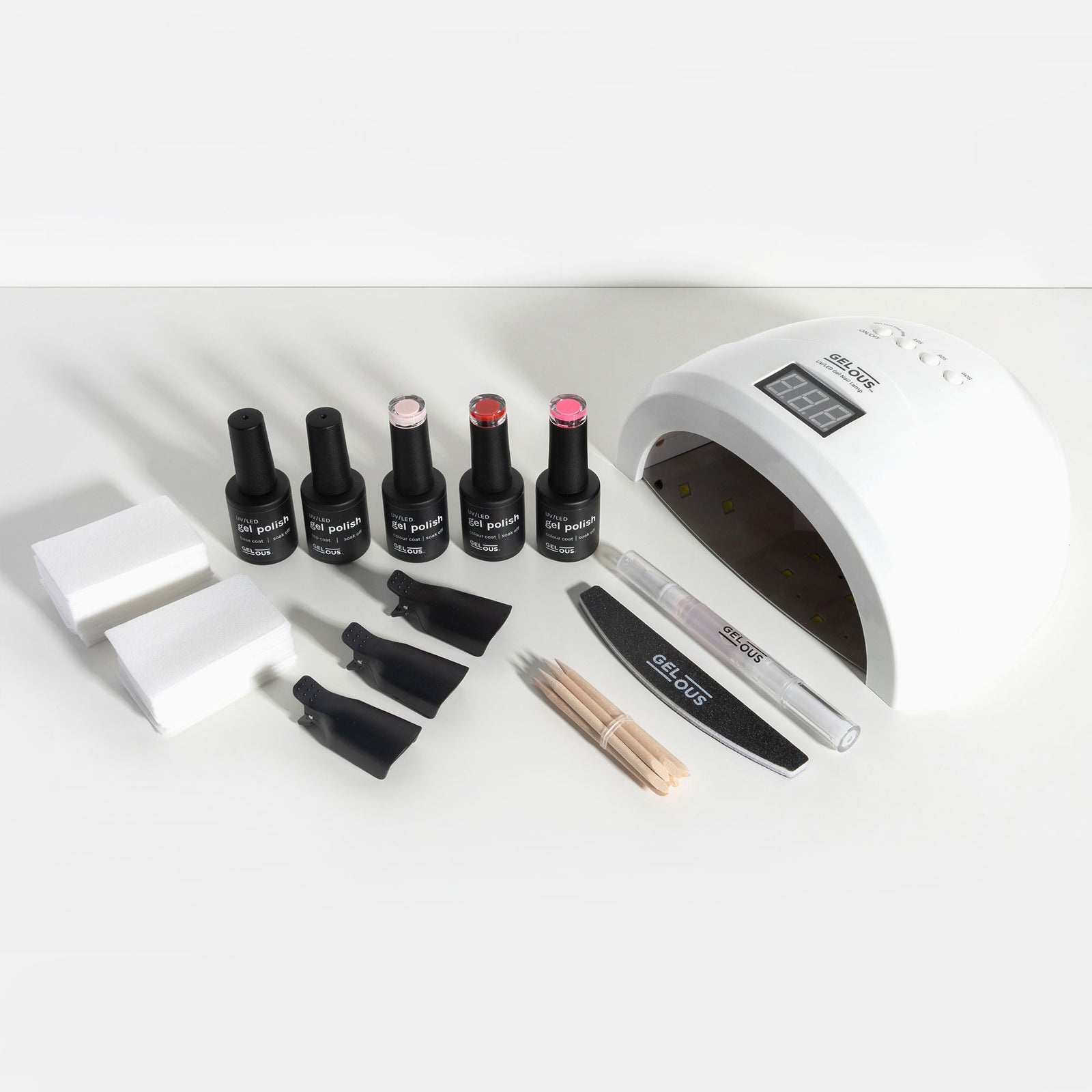 Gelous Super Starter Gel Manicure Kit Flat Lay - Photographed in Australia