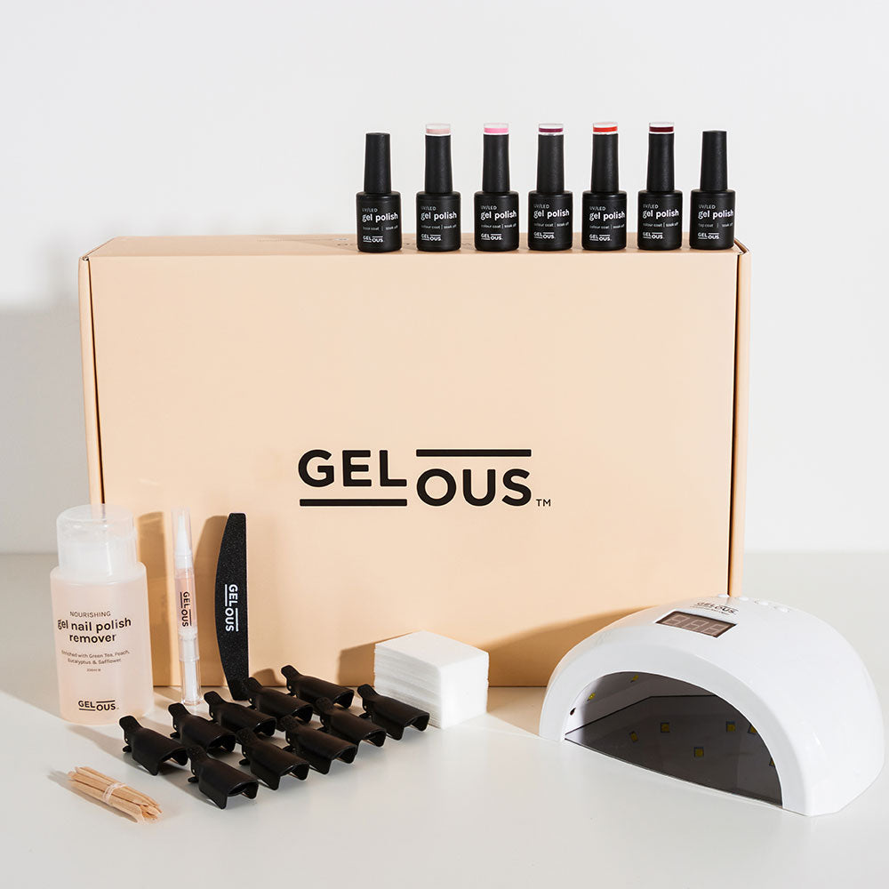 Gelous Ultimate Gel Manicure Kit Flat Lay - Photographed in Australia