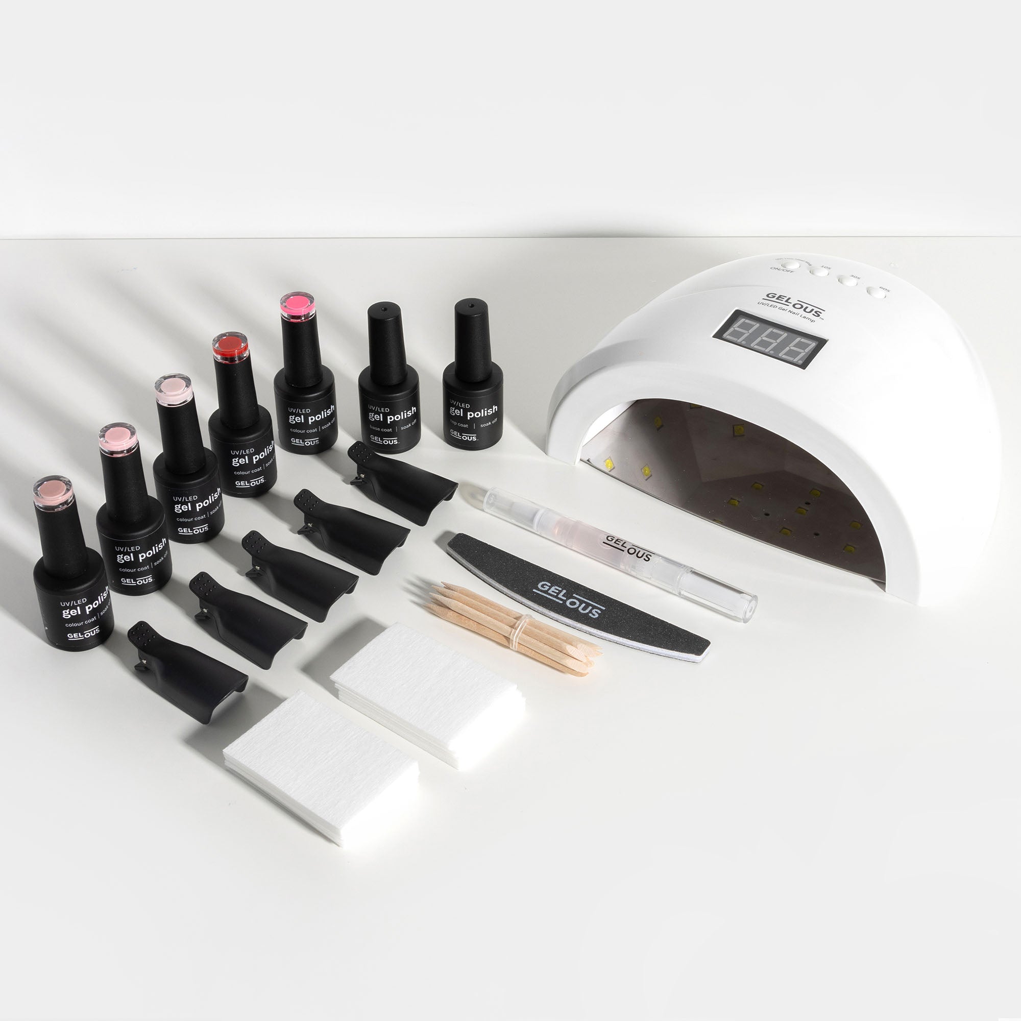 Gelous Ultimate Gel Manicure Kit Flat Lay - Photographed in Australia