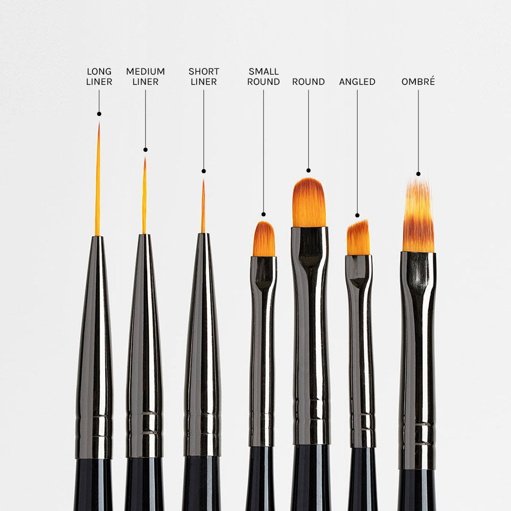 Nail Art Brush collection product photo - photographed in Australia