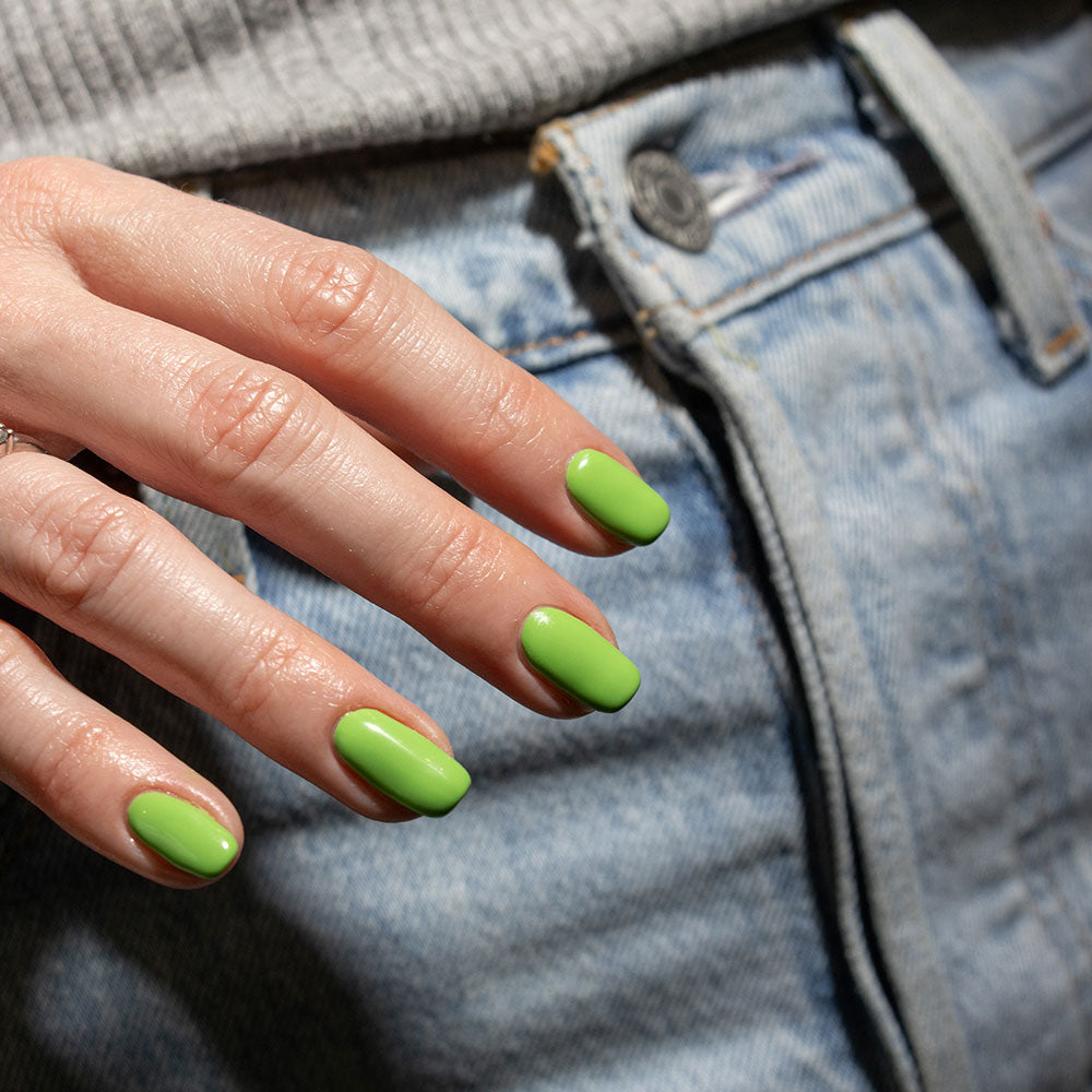 Gelous An Apple A Day matte gel nail polish  - photographed on model in Australia