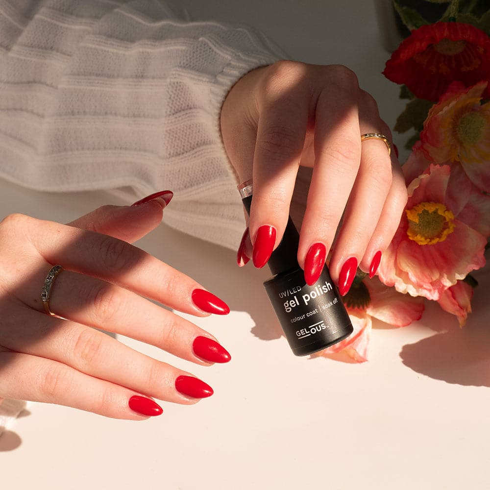 Gelous A Dozen Roses gel nail polish - photographed in Australia on model