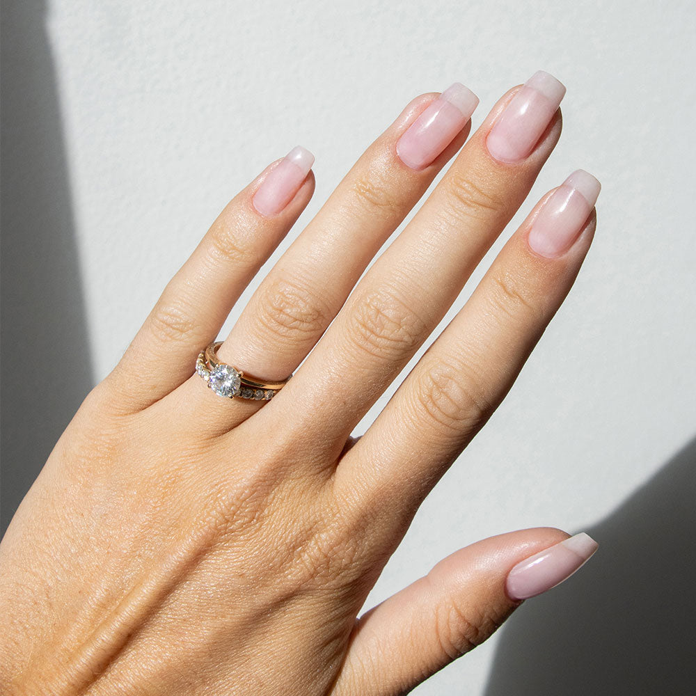 Gelous A Hint Of Pink HEMA & TPO-Free gel nail polish - photographed in Australia on model