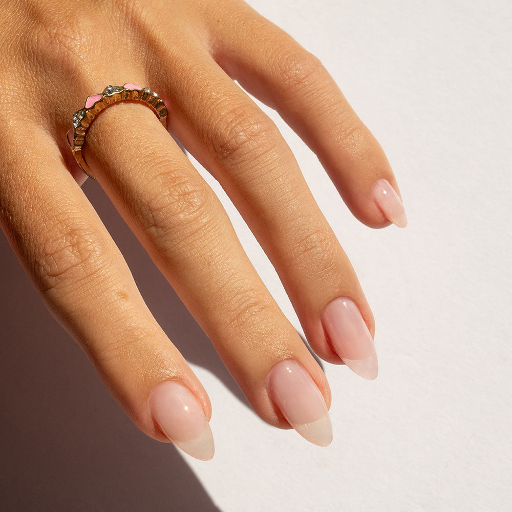 Gelous A Hint Of Pink HEMA & TPO-Free gel nail polish - photographed in Australia on model