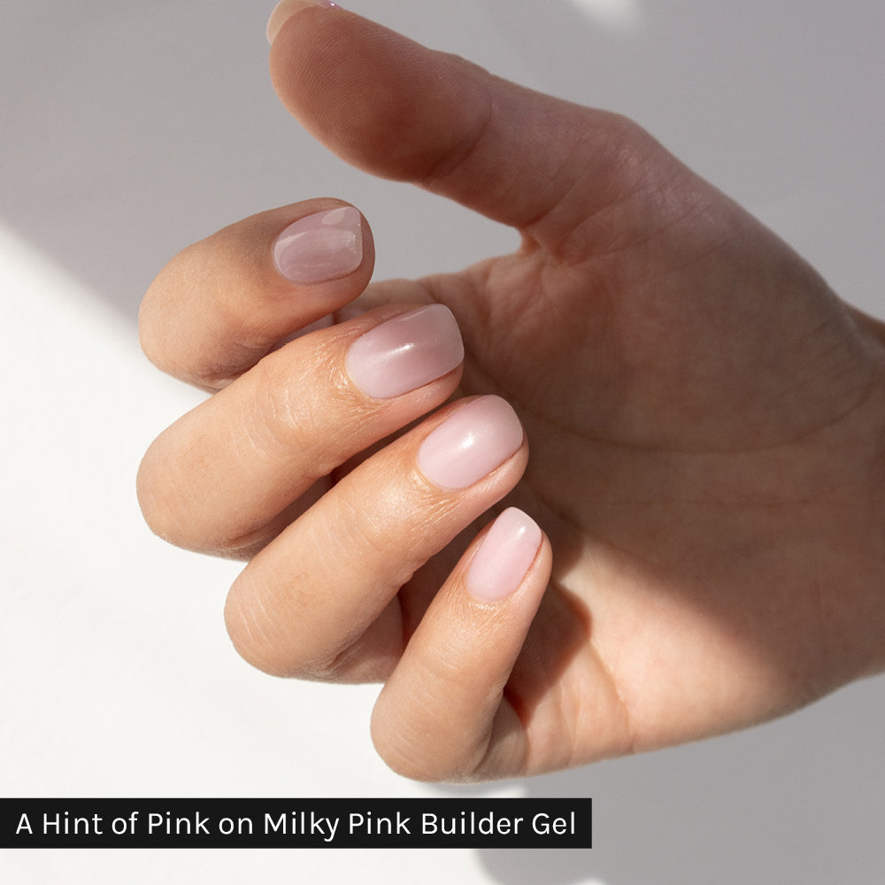 Gelous A Hint Of Pink HEMA & TPO-Free gel nail polish - photographed in Australia on model