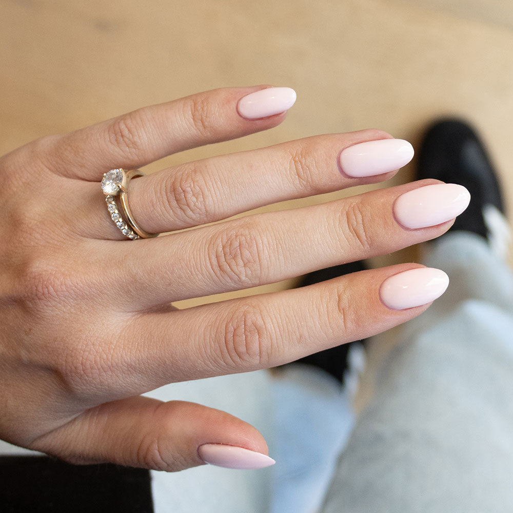 Gelous A Little Bit Nude gel nail polish - photographed in Australia on model