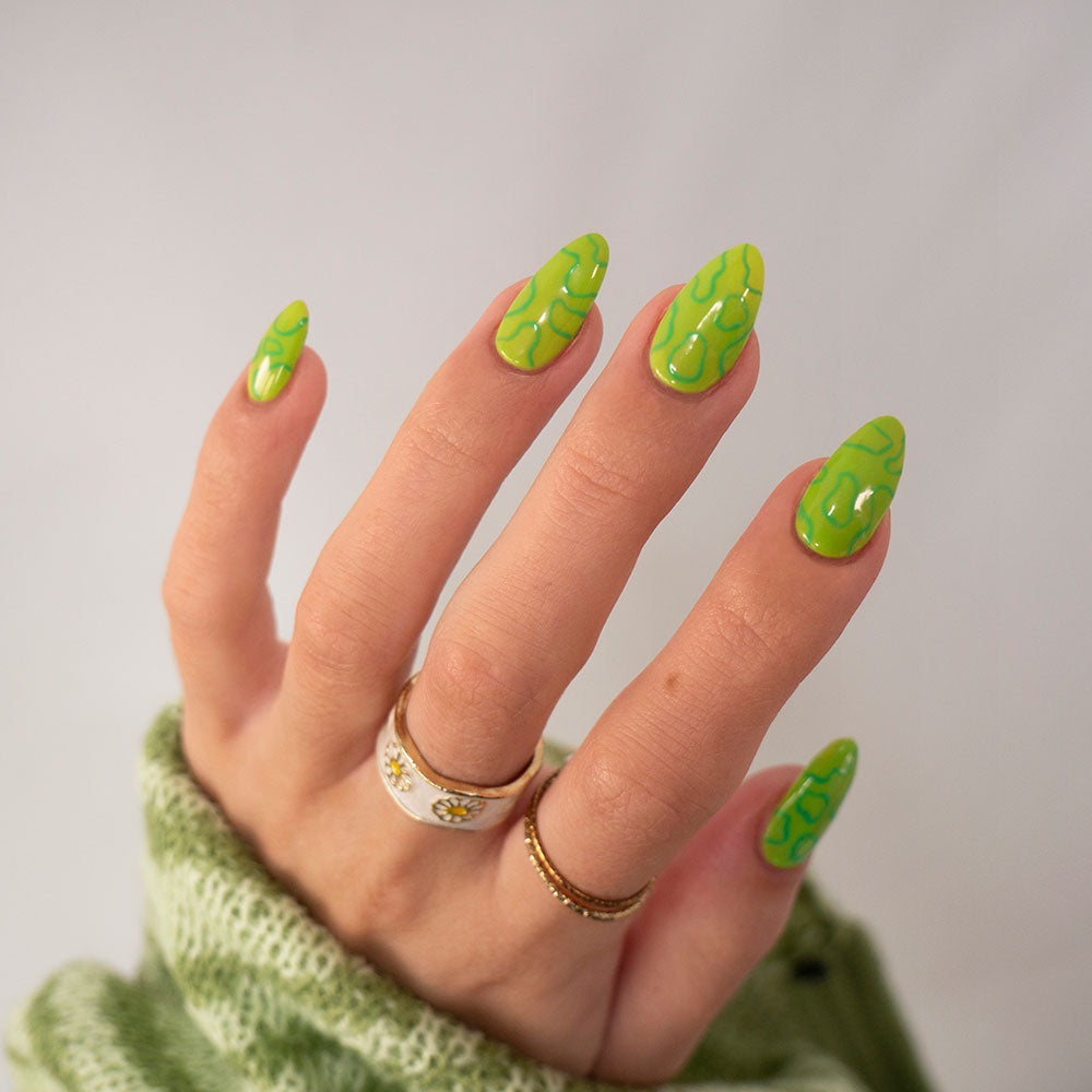 Gelous Appletini gel nail polish - photographed in Australia on model