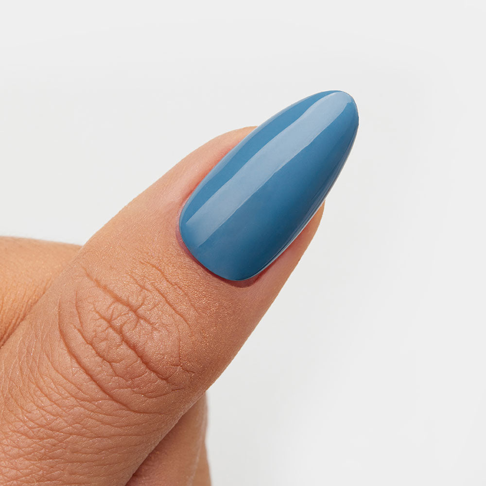 Gelous Blue Haze gel nail polish swatch - photographed in Australia