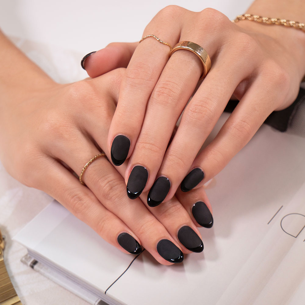 Gelous Black Out HEMA & TPO-Free gel nail polish - photographed in Australia