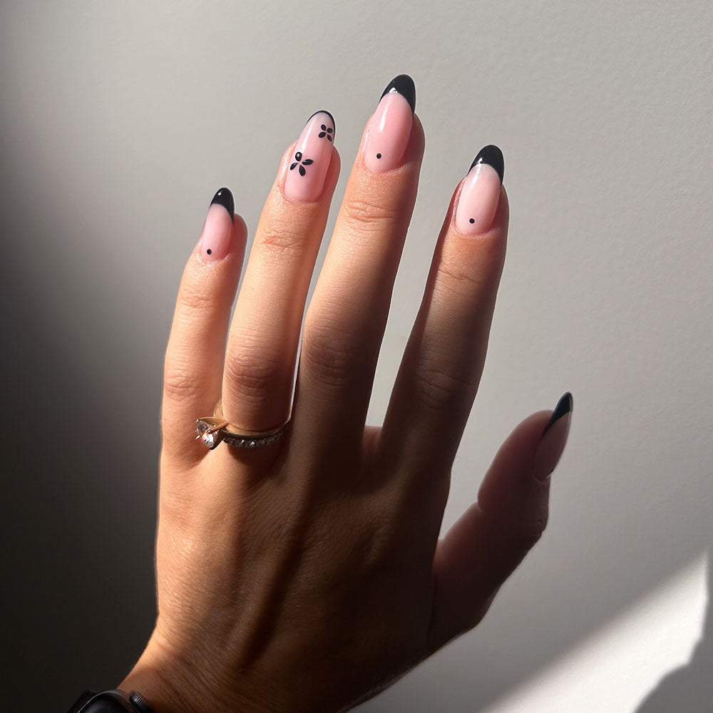 Gelous Black Out gel nail polish - photographed in Australia on model