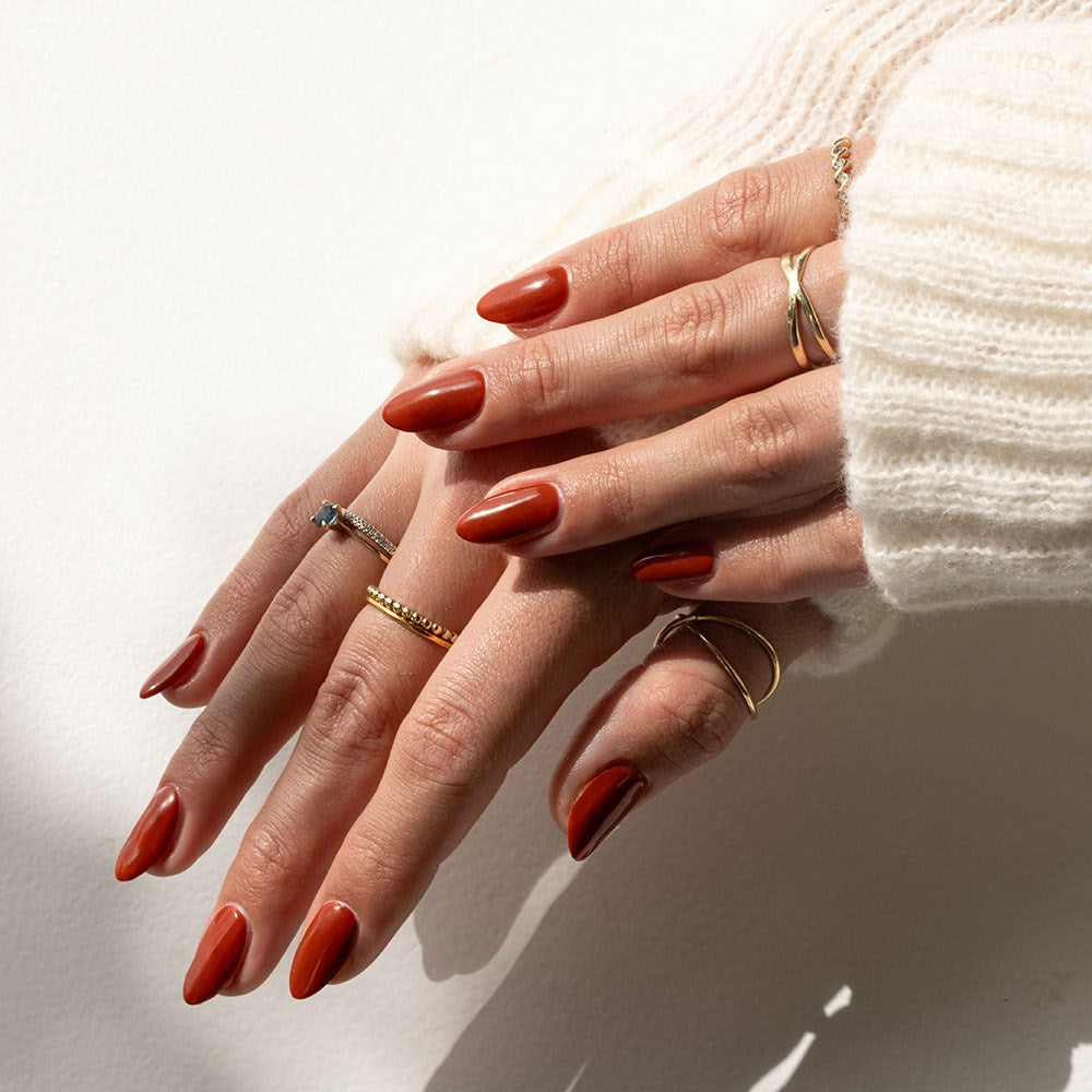 Gelous Burning Bridges gel nail polish swatch - photographed in Australia