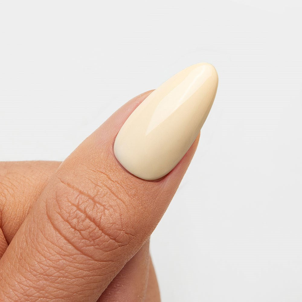 Gelous Buttercream HEMA & TPO Free gel nail polish swatch - photographed in Australia on model