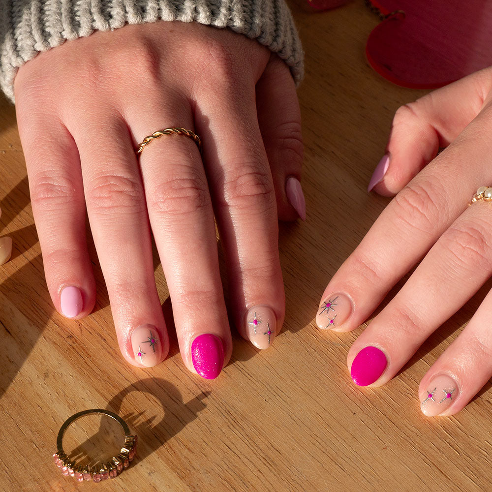 Gelous Back to the Fuchsia gel nail polish swatch - photographed in Australia