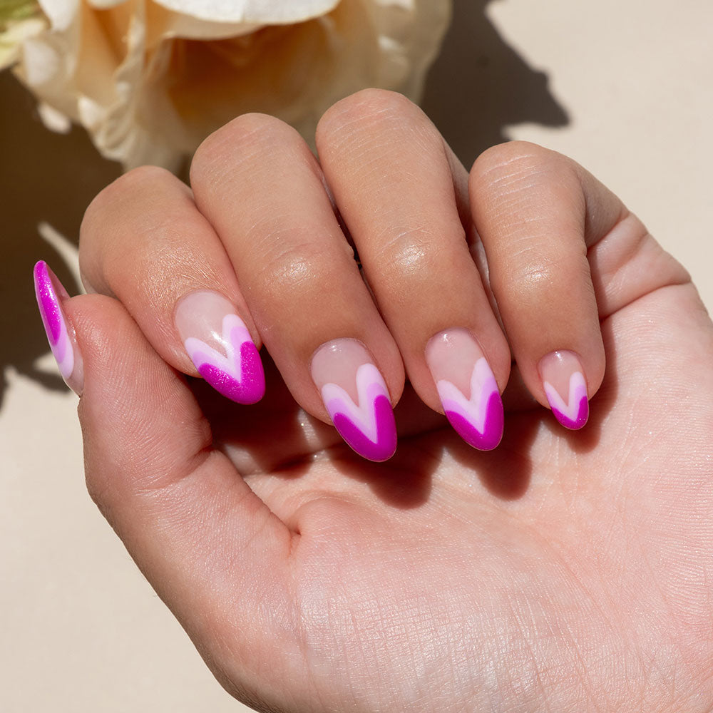 Gelous Back to the Fuchsia gel nail polish swatch - photographed in Australia