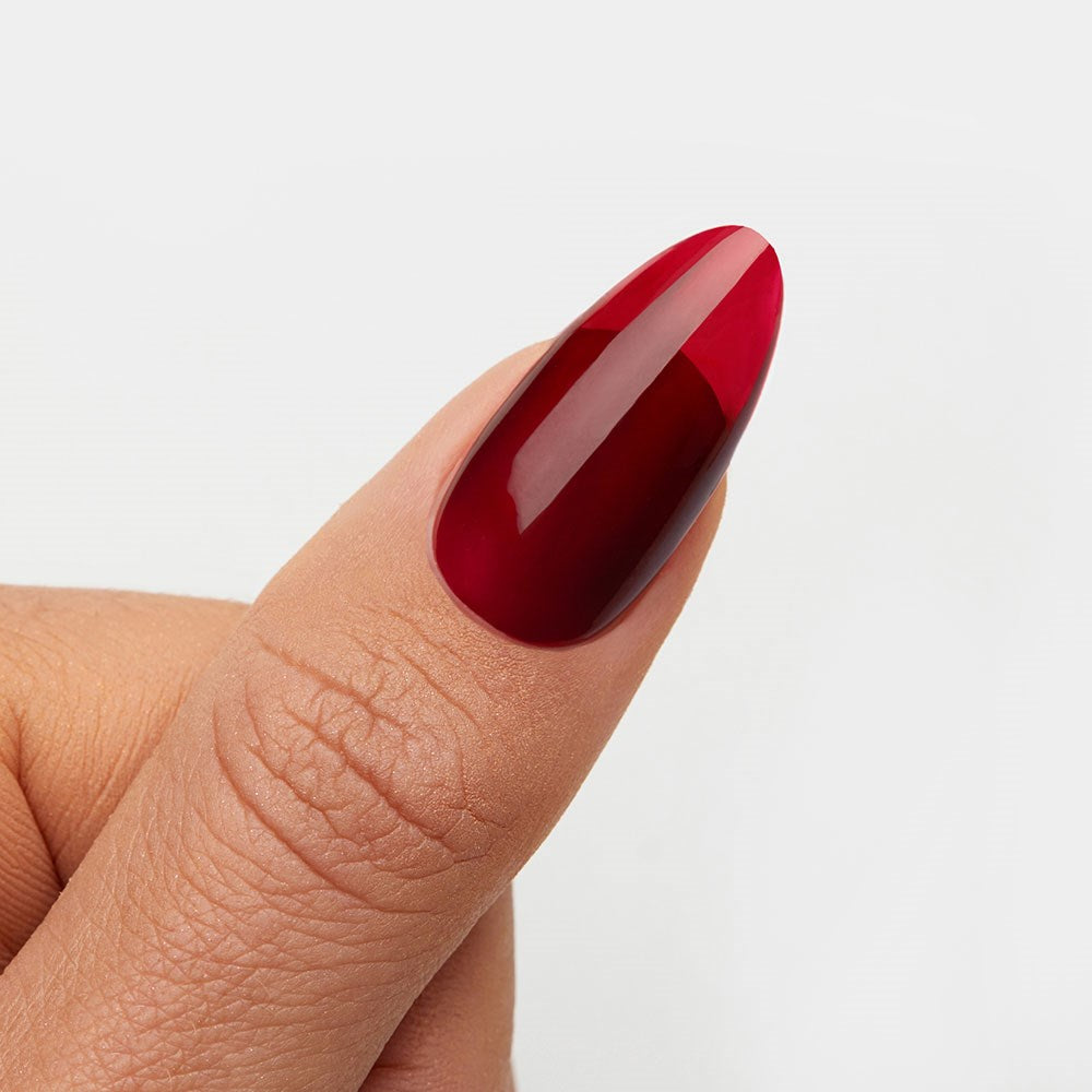 Gelous Cherry Gloss gel nail polish - photographed in Australia on model