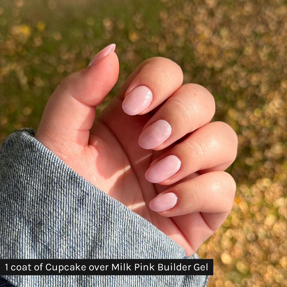 Gelous Cupcake gel nail polish - photographed in Australia on model