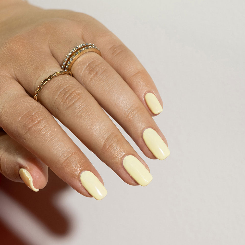 Gelous Custard Cream HEMA & TPO-Free gel nail polish - photographed in Australia