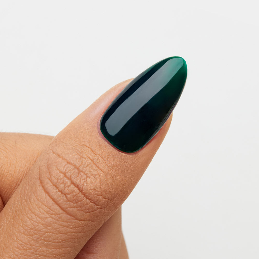 Gelous Darkest Forest gel nail polish swatch - photographed in Australia