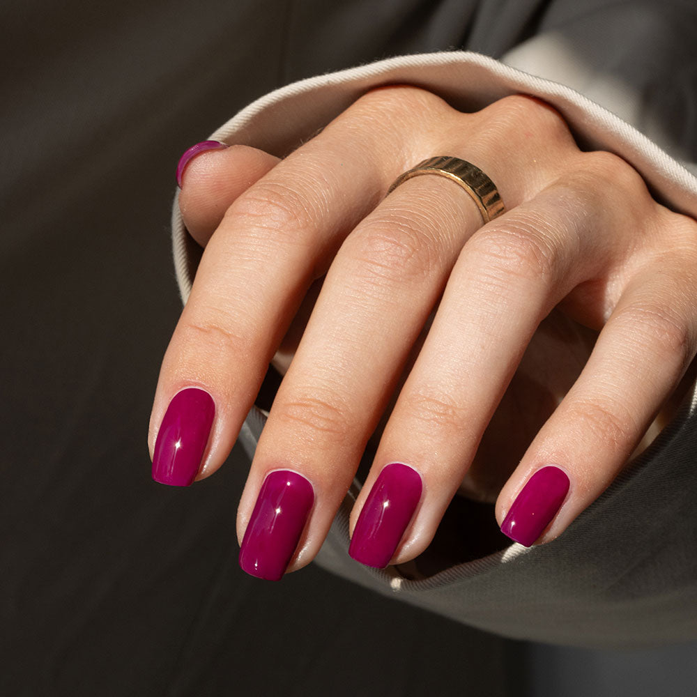 Gelous Drop of Poison gel nail polish - photographed in Australia on model