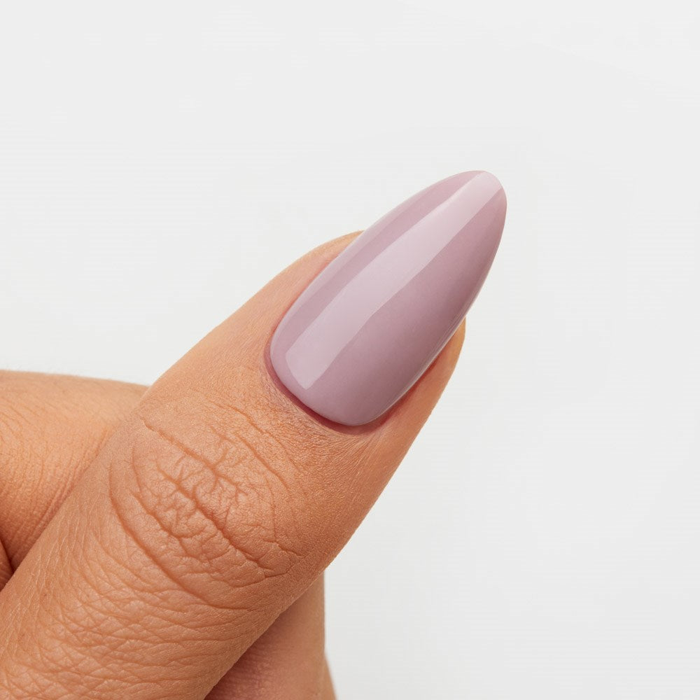 Gelous Dusty Pink HEMA & TPO Free gel nail polish swatch - photographed in Australia on model
