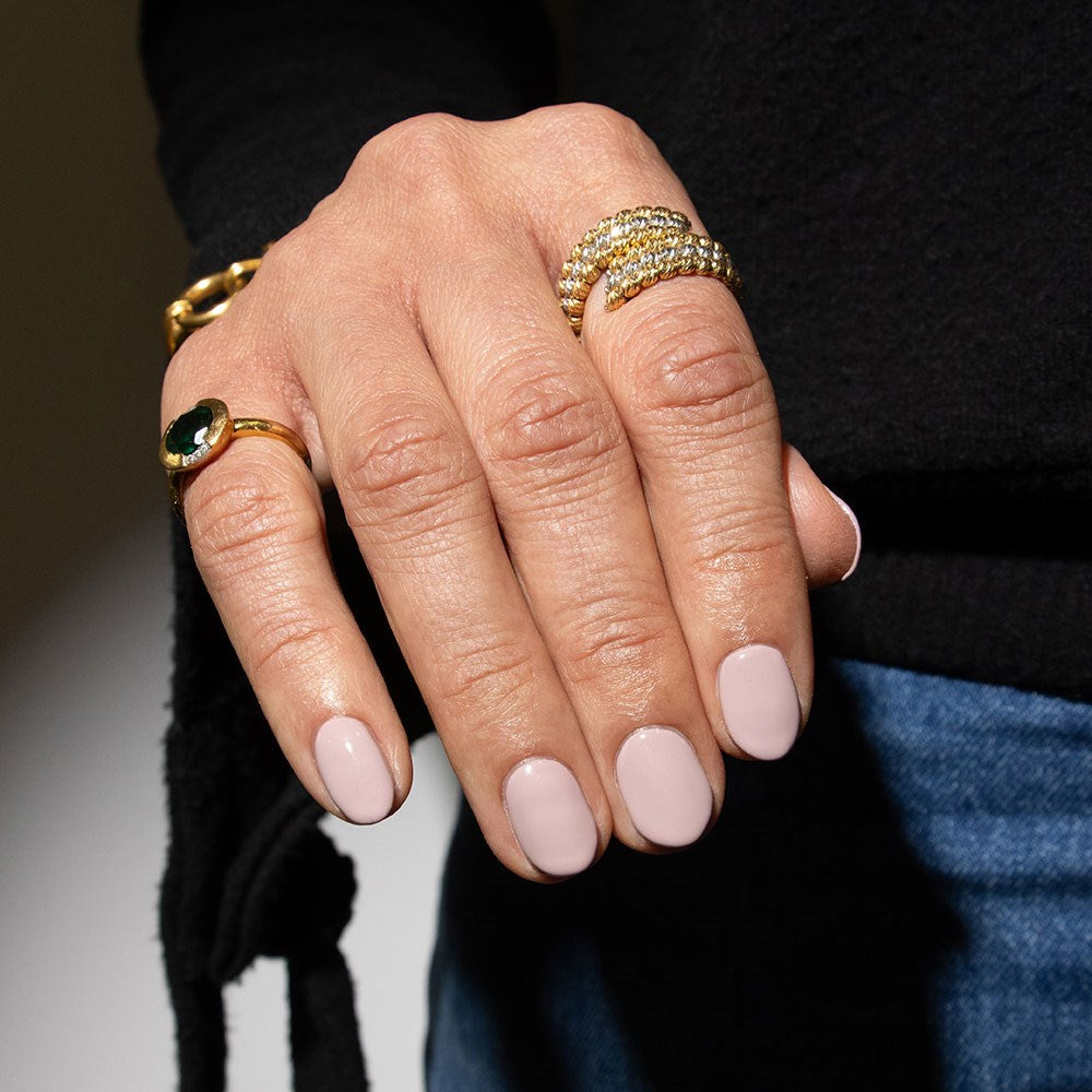 Gelous Dusty Pink HEMA & TPO Free gel nail polish - photographed in Australia on model