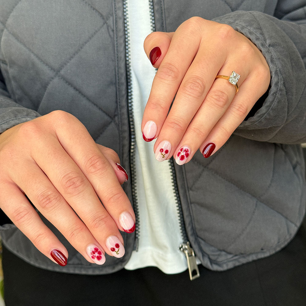 Gelous Dracula's Bride gel nail polish - photographed in Australia on model